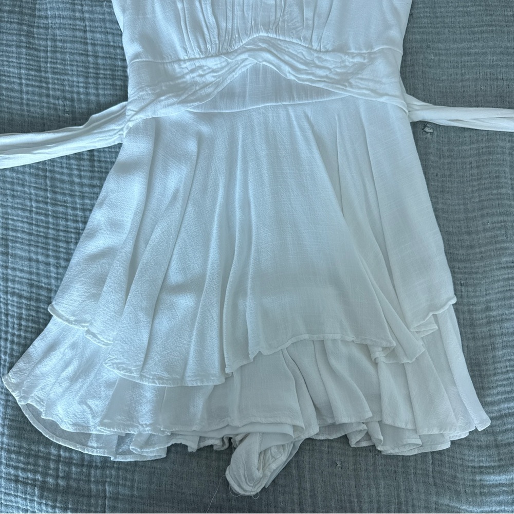 Altar'd State White Ruffle Romper - Picture 6 of 12